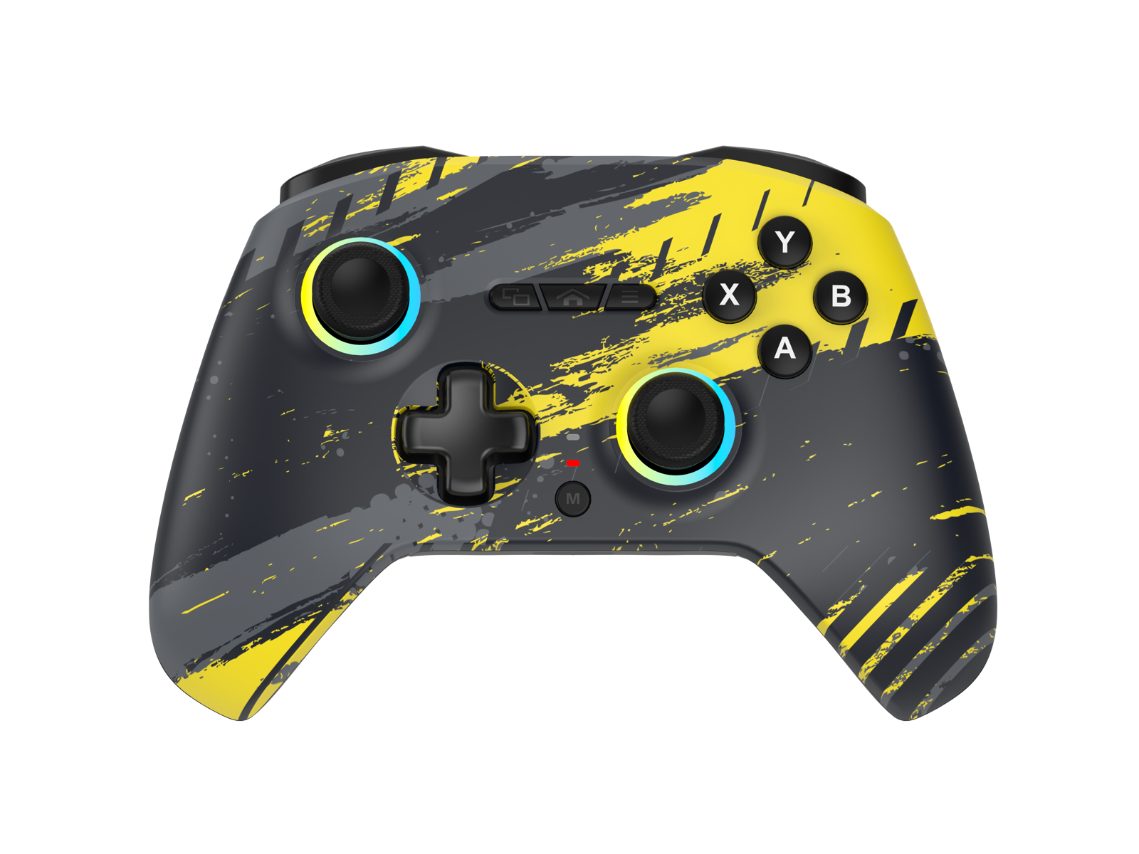 Claw's Tactical Mortal Blackout Yellow gamepad — önden görünüm